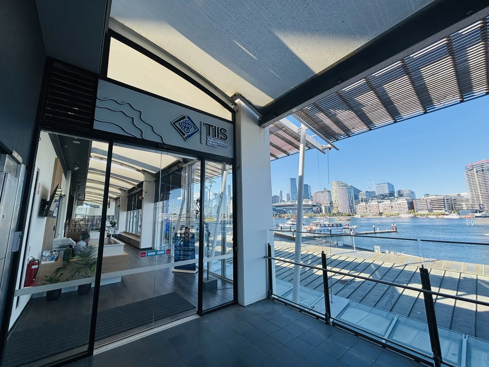 TIIS Melbourne campus overlooking the Docklands waterfront
