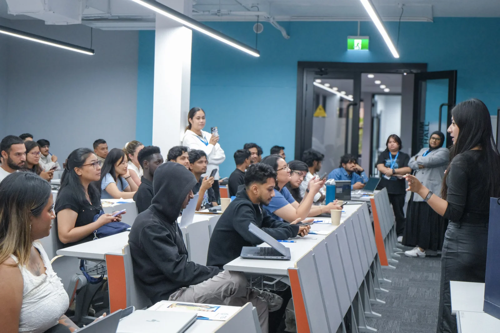 Students attending a TIIS orientation session